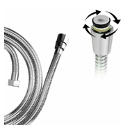 Шланг для душа с двойными замками ( свободного вращения) 150 см. C-M150-2 Lux TIM