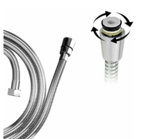 Шланг для душа с двойными замками ( свободного вращения) 150 см. C-M150-2 Lux TIM