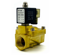 Клапан электромагнитный (нормально закрытый) 220В 0.3-16BAR G 1" SVC-0104 TIM