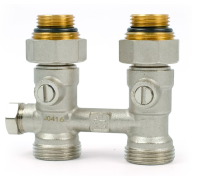 Узел прямой НВ EK радиаторный со встроенными кранами и байпасом 1/2*3/4Е RB604.03 TIM