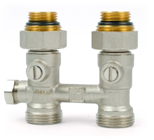 Узел прямой НВ EK радиаторный со встроенными кранами и байпасом 1/2*3/4Е RB604.03 TIM