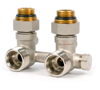 Узел угловой НВ EK радиаторный со встроенными кранами и байпасом 1/2*3/4Е RB603.03 TIM