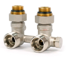 Узел угловой НВ EK радиаторный со встроенными кранами и байпасом 1/2*3/4Е RB603.03 TIM