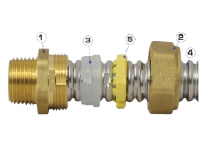 Муфта с НР SM 15x1/2 "FLEXSY" Муфта с НР SM 15x1/2 "FLEXSY"