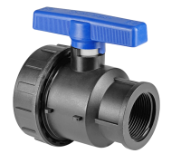 Кран шаровой компрессионный ПНД ВН/ВН резьба разборный 1"-1" Ду20 (Valfex)								