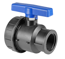 Кран шаровой компрессионный ПНД ВН/ВН резьба разборный 1"-1" Ду20 (Valfex)								