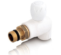 Кран углов. для отопления PPR НР 20х1/2 тип 1 (шар латунь) "BLUE OCEAN"