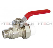 Кран шаровый разъемный I-TECH PPR НР 25x3/4"	