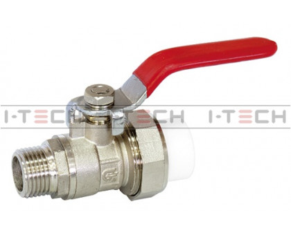 Кран шаровый разъемный I-TECH PPR НР 25x3/4"	