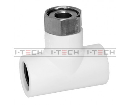 Тройник с накидной гайкой I-TECH PPR 25x3/4" Тройник с накидной гайкой I-TECH PPR 25x3/4"