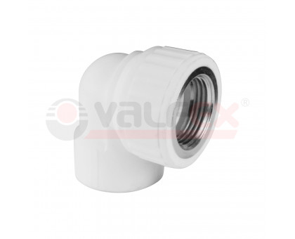 Угольник переходной с внутренней резьбой 25х1/2" (Valfex) БЕЛЫЙ
