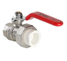 Кран латунный под полипропилен VALTEC 20х1/2 вн.р. (с накидной гайкой) VTp.742.0.02004 