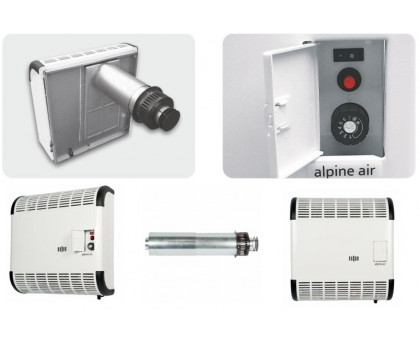 Воздухонагреватель газовый ALPINE AIR NGS-50F с коаксиальной трубой  (5 кВт + вентилятор) 