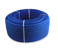 Труба ПНД гофрир. синяя d32мм (вн. d27мм, 50м),РТП (ТОЛЬКО БУХТОЙ 50 М)