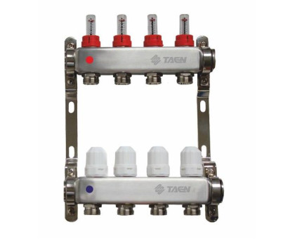 Коллекторная группа 1x3/4x 5 вых. с расходомерами и регулир.клапанами (нерж.сталь)TAEN 												