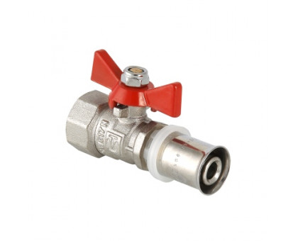 Кран шаровой VALTEC под пресс, рукоятка бабочка 16х1/2 вн. VT.242.N.1604 Кран шаровой VALTEC под пресс, рукоятка бабочка 16х1/2 вн. VT.242.N.1604
