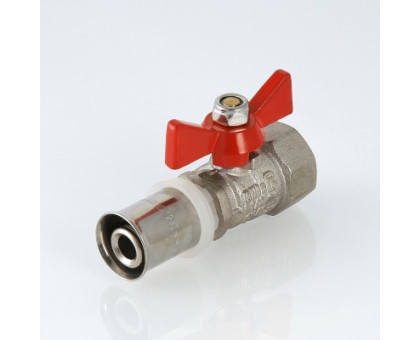 Кран шаровой VALTEC под пресс, рукоятка бабочка 16х1/2 вн. VT.242.N.1604 Кран шаровой VALTEC под пресс, рукоятка бабочка 16х1/2 вн. VT.242.N.1604
