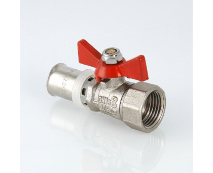 Кран шаровой VALTEC под пресс, рукоятка бабочка 16х1/2 вн. VT.242.N.1604 Кран шаровой VALTEC под пресс, рукоятка бабочка 16х1/2 вн. VT.242.N.1604