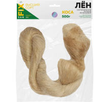 Лён сантехнический чесаный моченцовый, коса 500 гр., SANFIX