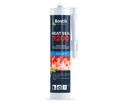 Герметик специальный BOSTIK HEAT SEAL печной,черный 1200 град, 300 мл