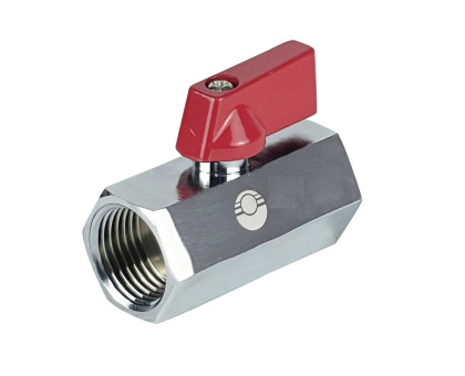 Кран шар. MINI VALFEX ВР3/8"хВР3/8" НИКЕЛИРОВАННЫЙ (VF.330.NB.038)