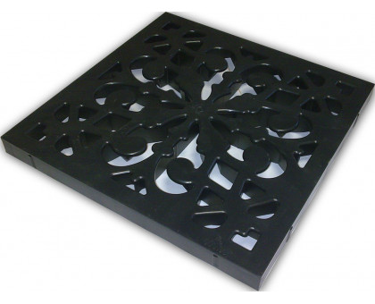 Решетка пластиковая декоративная к дождеприемнику (черный)  нагрузка 1,5 тонн
