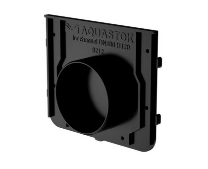 Заглушка торцевая пластиковая для DN100 H120-H180 АКВАСТОК								