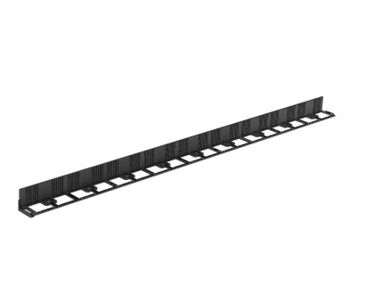 Пластиковый бордюр FlexCurb 80 черный с зубьями АКВАСТОК								