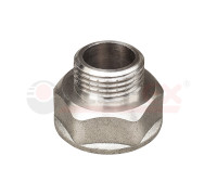 Переходник НИКЕЛИРОВАННЫЙ VALFEX  ВР 3/8" - НР 1/4" (VF.592.N.038.014)