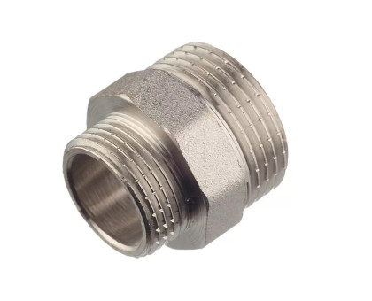 Ниппель НИКЕЛИРОВАННЫЙ переходной VALFEX НР 1/2" - НР 1/4" (VF.580.N.012.014)