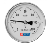 Термометр биметаллич ТБ80 120C Дк80 L=60 Метер