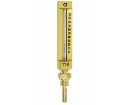 Термометр жидкостной ТТ-В-150 100С L=150 G1/2 прямой виброу 150/100 Росма
