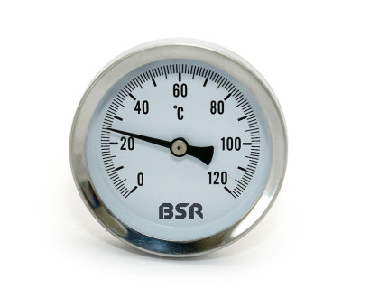 Термометр биметал. накладной BSR Ø 63, 120°C							