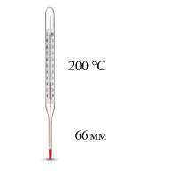 Термометр жидкост. 200С (ножка 66).