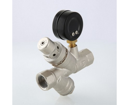 Подпиточный клапан с фильтром и манометром 1/2" VT.515.N.04