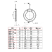 Клапан обратный нерж. сталь DN40 TECOFI CB6441 м/фл, створчатый, PN16 CB6441-0040