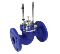Клапан зап-рег чуг TRV Ду50 Ру16 фл Kv40 без привода Теплосила TRV-50-40