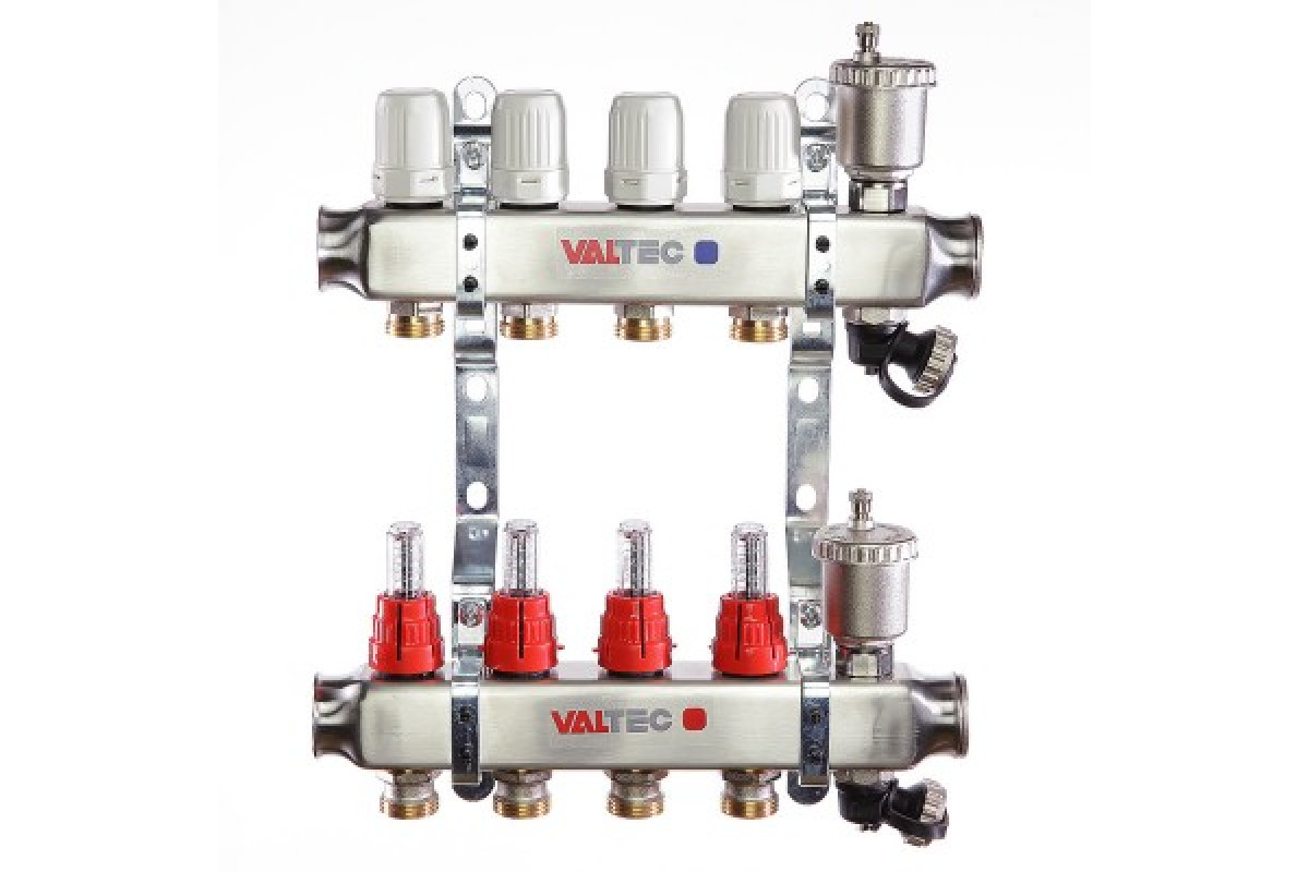 Коллектор для теплого пола в сборе 7 контуров валтек 589 - 83 фото