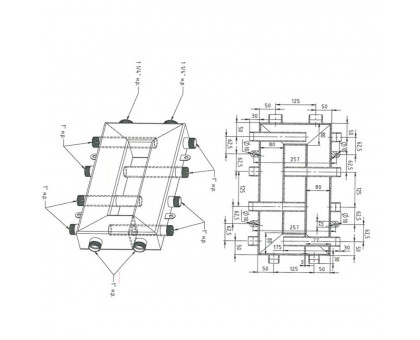 Коллекторный модуль с гидрострелкой на 5 выходов NED Thermo InstallHEAT (145407030018) Коллекторный модуль с гидрострелкой на 5 выходов NED Thermo InstallHEAT (145407030018)