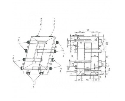 Коллекторный модуль с гидрострелкой на 5 выходов NED Thermo InstallHEAT (145407030018)