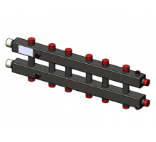 Гидравлический коллектор горизонтальный, 7 контуров