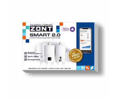 Контроллер отопительный ZONT SMART 2.0 (с OpenTherm ZOTA)								