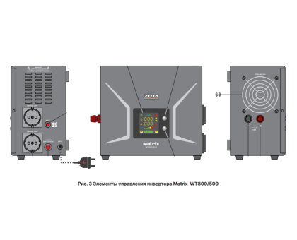 Источник питания  ZOTA  Matrix WT  800/500 Вт, 12В
