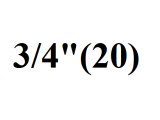 (20)  3/4"