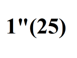  25 (1")