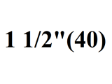 (40) 1 1/2"