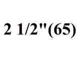  65 (2 1/2")