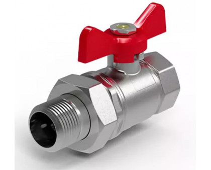 Кран шаровый прямой со сгоном Вр-Нр 1.1/4" бабочка (LL1045 1.1/4") Кран шаровый прямой со сгоном Вр-Нр 1.1/4" бабочка (LL1045 1.1/4")