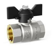 Кран шаровой латунный LD Pride ВН-ВН Ду 15 Ру 40 бабочка LD 47.300.15
