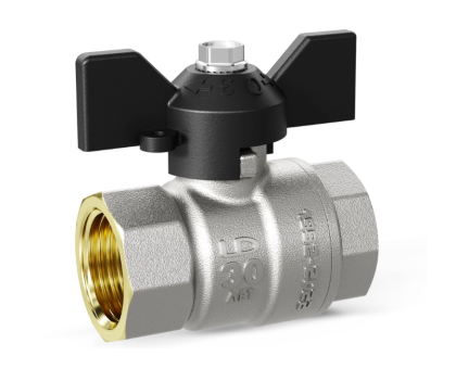Кран шаровой латунный LD Pride ВН-ВН Ду 20 Ру 40 бабочка LD 47.300.20